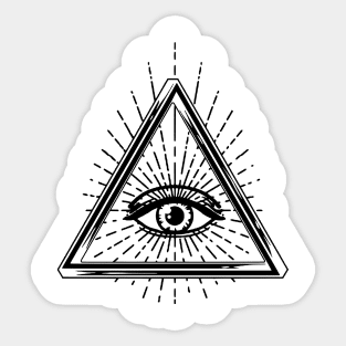 Eye Of Providence, Truth seeker, Printed Truth Gift Idea! Sticker